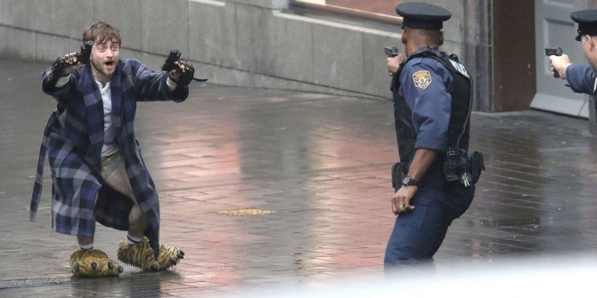 First official photo from Daniel Radcliffe’s Guns Akimbo