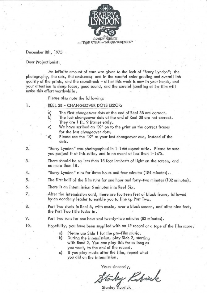 The best letters film directors sent to projectionists