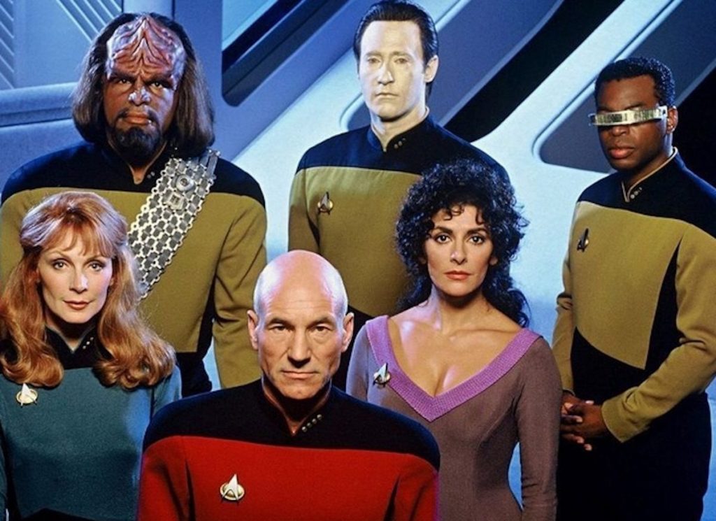 Star Trek The Next Generation cast reunite in new pic The Dark Carnival
