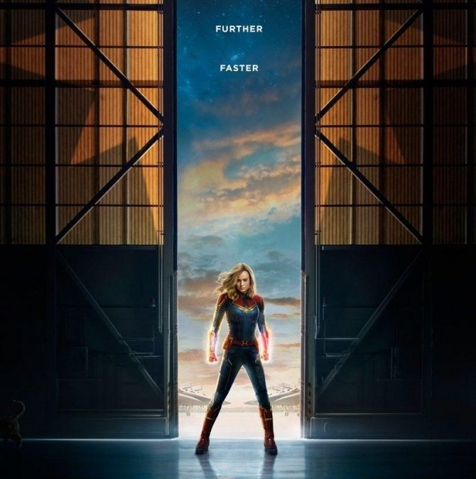 Spot the alien cat on the Captain Marvel poster