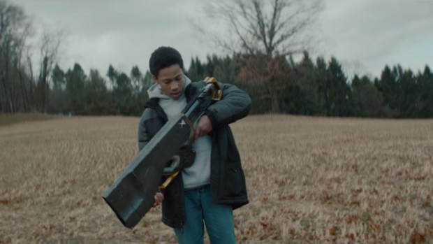 On the set of upcoming indie Sci-Fi drama Kin