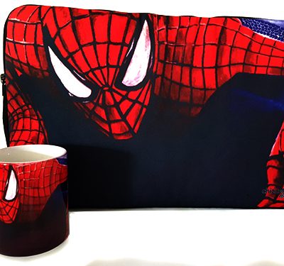 15" Spider Man Laptop Sleeve and Mug