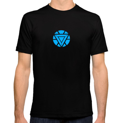 CD - Iron Man Glow in the Dark Arc Reactor Shirt