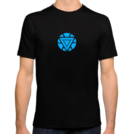 CD - Iron Man Glow in the Dark Arc Reactor Shirt