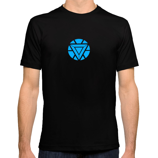 CD - Iron Man Glow in the Dark Arc Reactor Shirt - The Dark Carnival