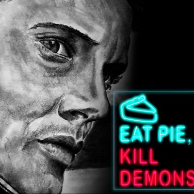 Small  Dean - Eat Pie Kill Demons Mouse Pad
