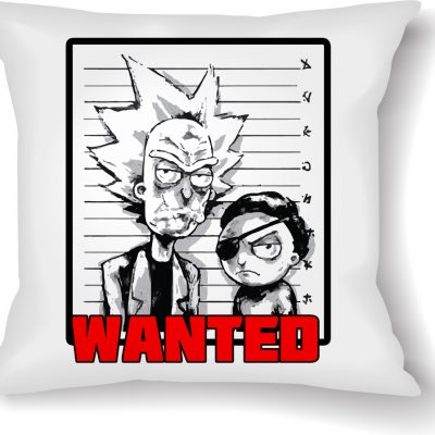 Rick and Morty Wanted Cushion