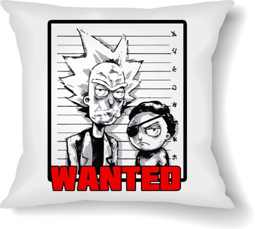Rick and Morty Wanted Cushion