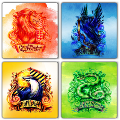Hogwarts House Coaster Set 2