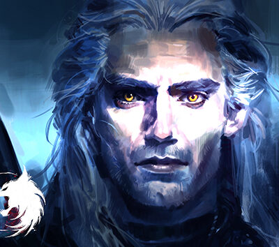 Large Geralt of Rivia Mouse Pad