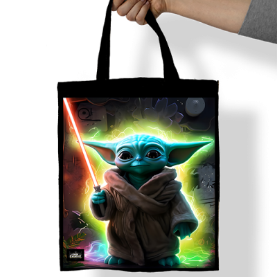 Grogu Saber Tote Bag
