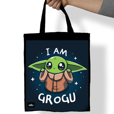 I am Grogu Denim Tote Bag