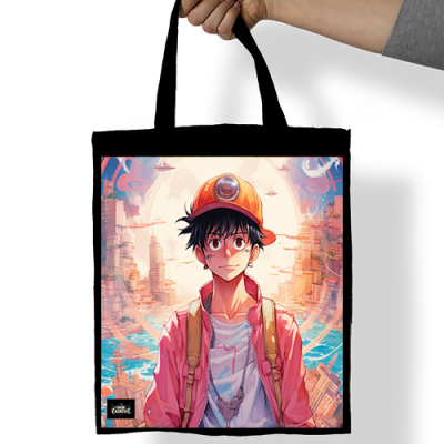 Luffy Denim Tote Bag