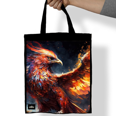Phoenix 2 Denim Tote Bag