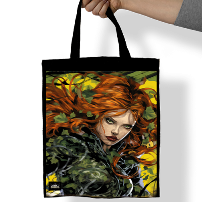 Poison Ivy Denim Tote Bag