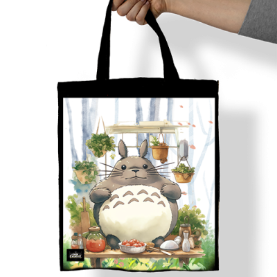 Totoro 1 Denim Tote Bag