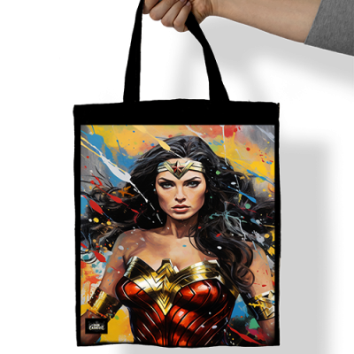 Wonderwoman 2 Denim Tote Bag