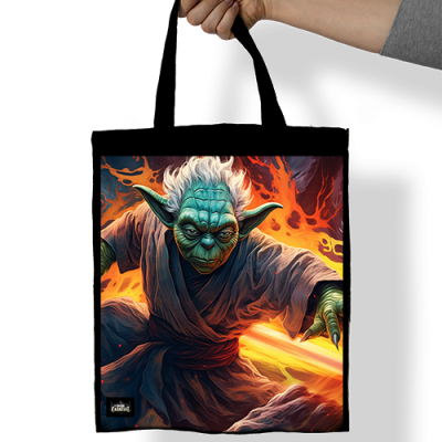 Yoda Denim Tote Bag