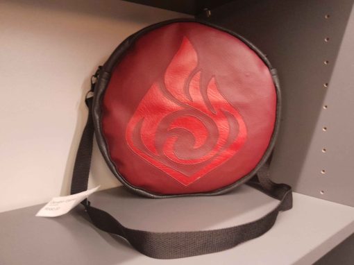 Genshin Impact Pyro Element Symbol Fan-Made Round Sling Bag
