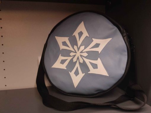 Genshin Impact Cryo Element Symbol Fan-Made Round Sling Bag