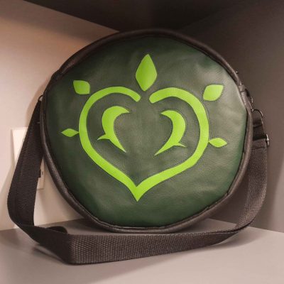 Genshin Impact Dendro Element Symbol Fan-Made Round Sling Bag