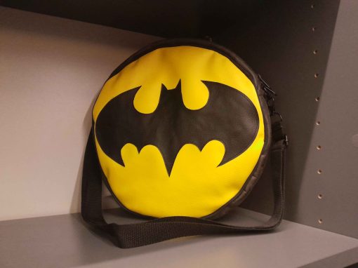 Classic Batman Symbol Fan-Made Round Sling Bag