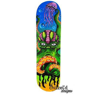 Cthulu Art Skateboard