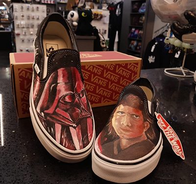 Vader/ Annikin Size 6 Hand Painted Vans