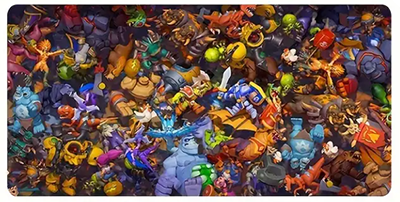 Comic Characters Gaming Desk Mat