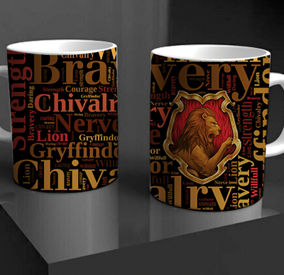 Wizard School Red House World Collage Mug