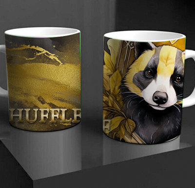 Wizard School Yellow House Mug 2