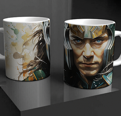 Loki Watercolour Mug