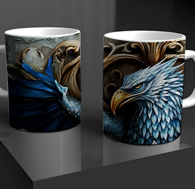 Wizard School Blue House Mug