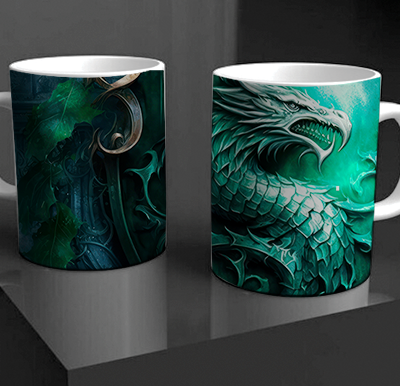 Wizard School Green House Mug 1