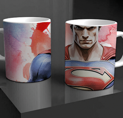 Superman Watercolour Mug