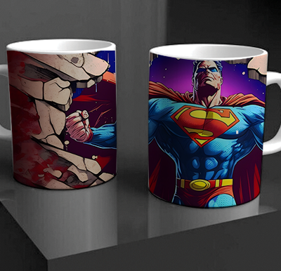 Superman Burst Through Mug