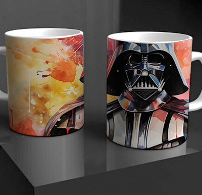 Vader Watercolour Mug