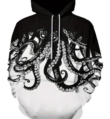 3D Octopus Tentacle Hoodie