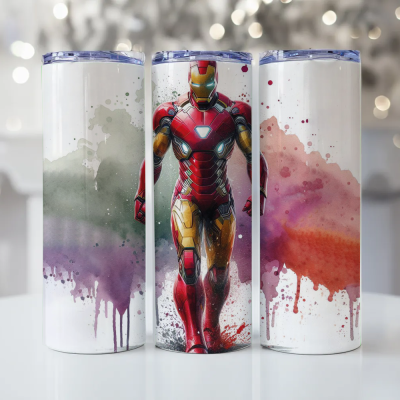 Watercolour Ironman Tumbler