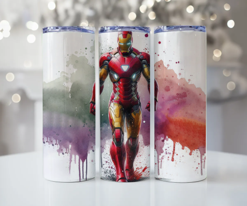 Watercolour Ironman Tumbler