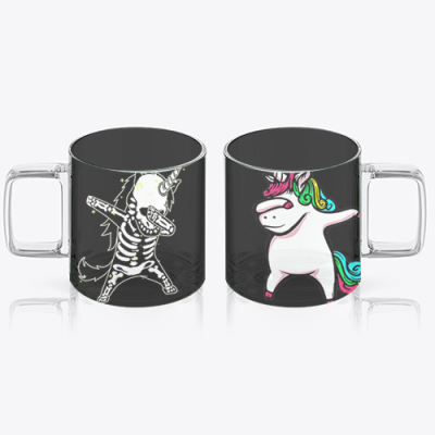 Unicorn X-ray Glass Mug