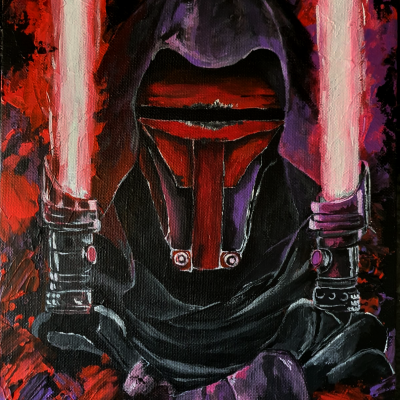 Darth Revan Canvas Board Painting