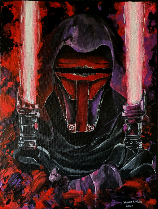 Darth Revan Canvas Board Painting