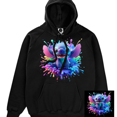 Stitch Black Hoodie