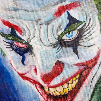 The Joker Canvas Board Painting